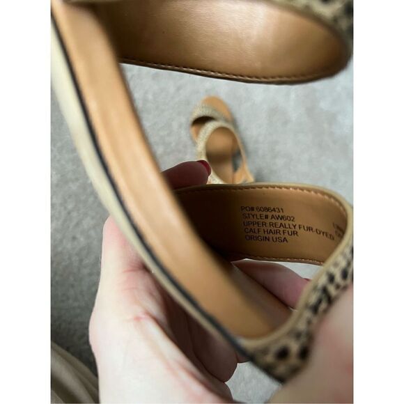 J.Crew Calf Hair Low Block-Heel Scandals Black Tan Leopard 5.5 - Picture 12 of 12